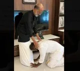 Raghava Lawrence takes blessings of Rajinikanth