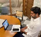Nara Lokesh attends to TDP PAC meeting via virtual mode