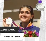 Telangana CM congratulates Esha Singh on winning two more silver medals