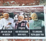 Modi has no moral right to visit Telangana, say BRS posters