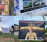 BRS-BJP poster war ahead of PM’s Telangana visit