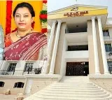 Balakrishna wife Vasundhara takes protest at NTR Bhavan in Hyderabad
