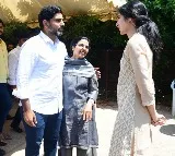 Nara Lokesh arrives Rajahmundry and met family members