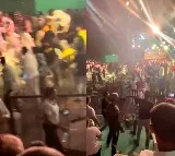 Wrestlers clash during competition in Hyderabad