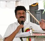 Telangana minister Talasani Srinivas Yadav visits TDP protest in Sanath Nagar