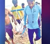 Girl from vizag accidentally fell from mound in vizag sustains serious leg injuries