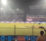 Uppal stadium enlighten with Naatu Naatu song lighting display