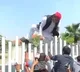Akhilesh jumps over gate to garland JP’s statue