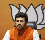 Chaos in Telangana BJYM meeting in presence of Tejaswi Surya