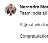 PM Modi congratulates Indian cricket team for win against Pak in WC match