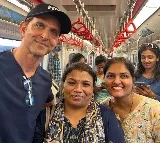 Viral pics Hrithik Roshan Took The Metro To Work