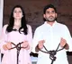 Nara Lokesh and Brahmani tied their hands with rope and protest