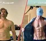 Hrithik roshan develops six pack in a span of 5 weeks