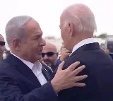 Biden lands in Israel received by netanyahu
