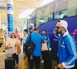 Team India arrives Dharmashala