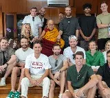 Dalai Lama meets team New Zealand ahead of World Cup match