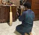 Sachin Tendulkar performs pooja to Cricket bat and ball on Dasara