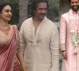 Arjuns daughter wedding engagement held in Chennai
