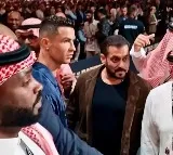 Cristiano Ronaldo seems ignored Salman Khan in a boxing event in Saudi Arabia
