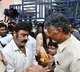 Balakrishna touches Chandrababu feet at Rajahmundry jail