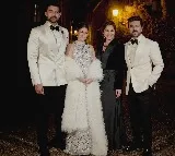 Ram Charan and Upasana with VarunLav in Italy