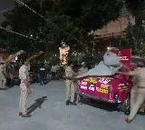 Nampally Police Seize KCRs Pic On Number Plates From Congress Office