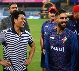 Sachin Tendulkar met Afghanistan cricketers in Mumbai