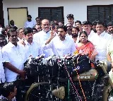 Nara Lokesh talks to media after meeting Governor