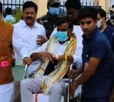 Kotha Prabhakar Reddy came for nomination in ambulance