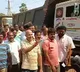 Chinthamaneni protests at Pedavegi police station
