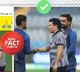Australian cricketer Maxwell touching Sachin Tendulkars feet Photo Fake
