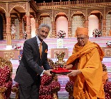 Jaishankar visits BAPS temple, interacts with Indian community in UK