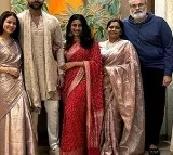 Lavanya Tripathi who celebrated her first Diwali in Varun Tej home