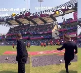 David Beckham Plays Football With Kohli In Wankhede
