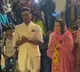 Bollywood Actor Sunny Leone stuns in ethnic outfit as she attends Ganga aarti in Varanasi