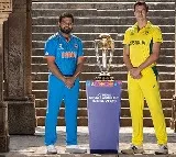 Team India and Australia Skippers Pre Shoot With World Cup Trophy Goes Viral
