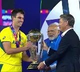 PM Modi handed over the world cup to Aussies skipper Pat Cummins
