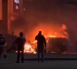 Pilot killed in fiery crash at Texas shopping center parking lot