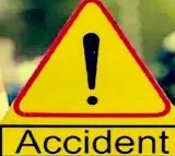 Private travel bus overturned in Nalgonda district