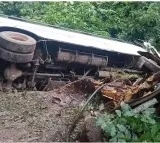 RTC Bus Accident Near Hyderabad