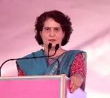 Priyanka Gandhi road show in Bhuvanagiri