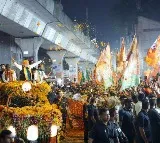 PM Modi road show in Hyderabad