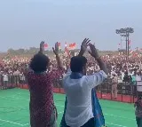 Priyanka Gandhi dances for Revanth Reddy song