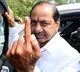 Telangana: KCR casts vote in Chintamadaka village