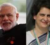 Modi and Priyanka Gandhi tweets on Telangana election day