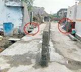 Man built wall between CC Road in Palandu district