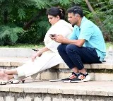 Rahul Dravind enjoys his son play at Mysore stadium