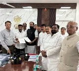 Revanth Reddy and Congress leaders complains against BRS Party