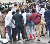 Revanth Reddy followers slogans at Ella Hotel