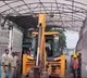 Removal of barricades in front of Pragathi Bhavan started